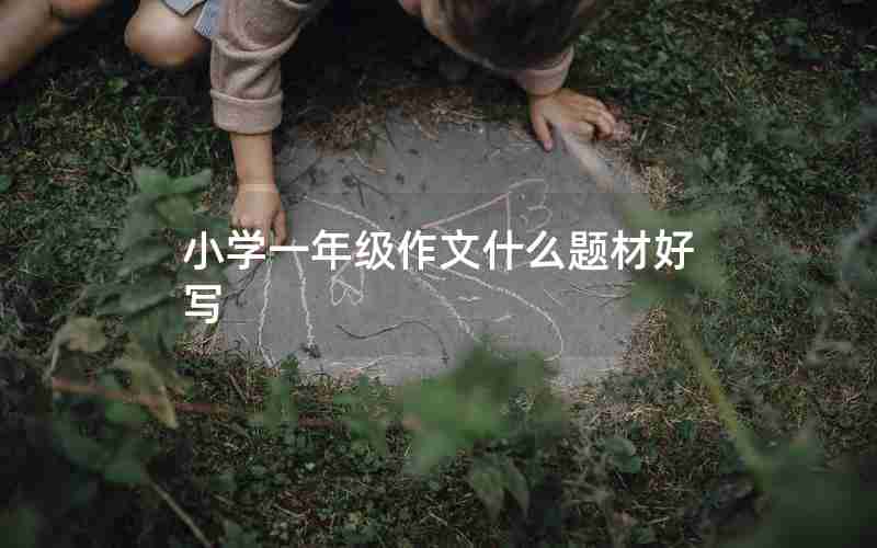 小学一年级作文什么题材好写