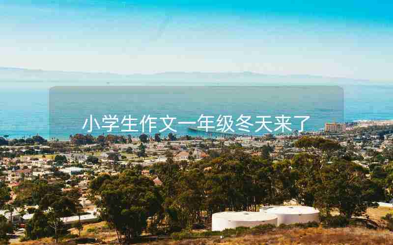 小学生作文一年级冬天来了