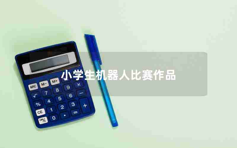 小学生机器人比赛作品