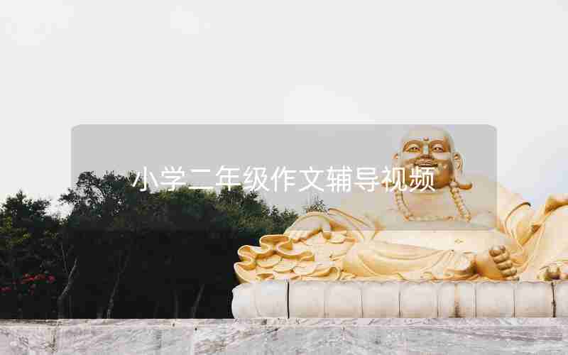 小学二年级作文辅导视频