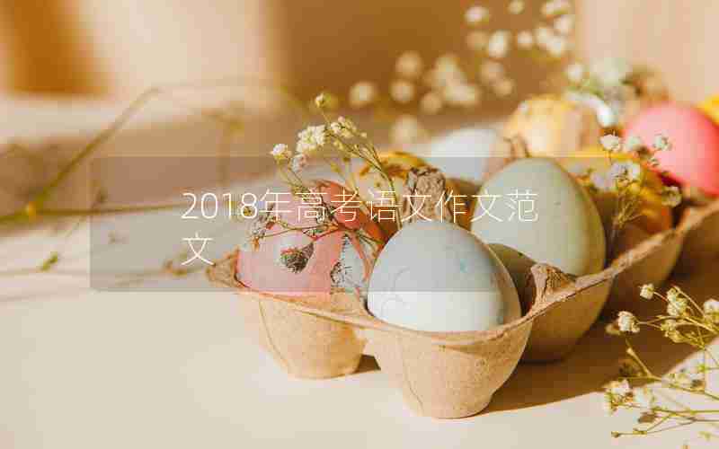 2018年高考语文作文范文