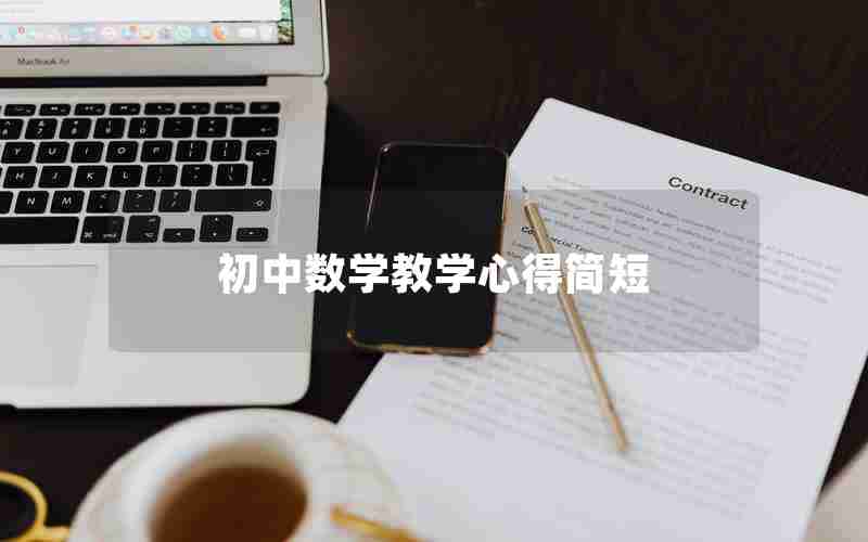 初中数学教学心得简短