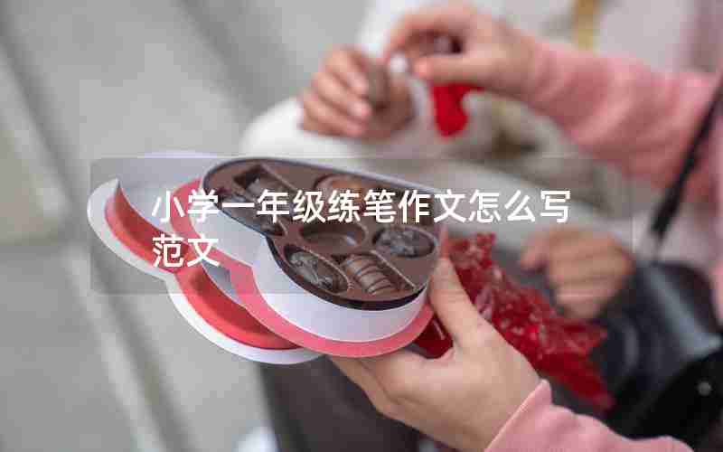 小学一年级练笔作文怎么写范文