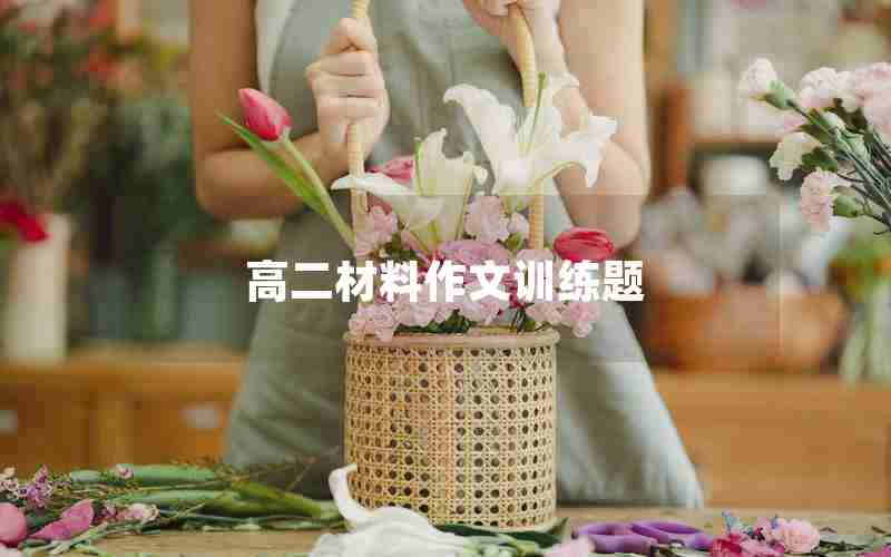 高二材料作文训练题