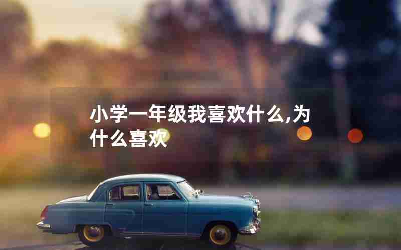 小学一年级我喜欢什么,为什么喜欢