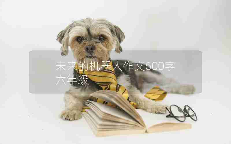 未来的机器人作文600字六年级