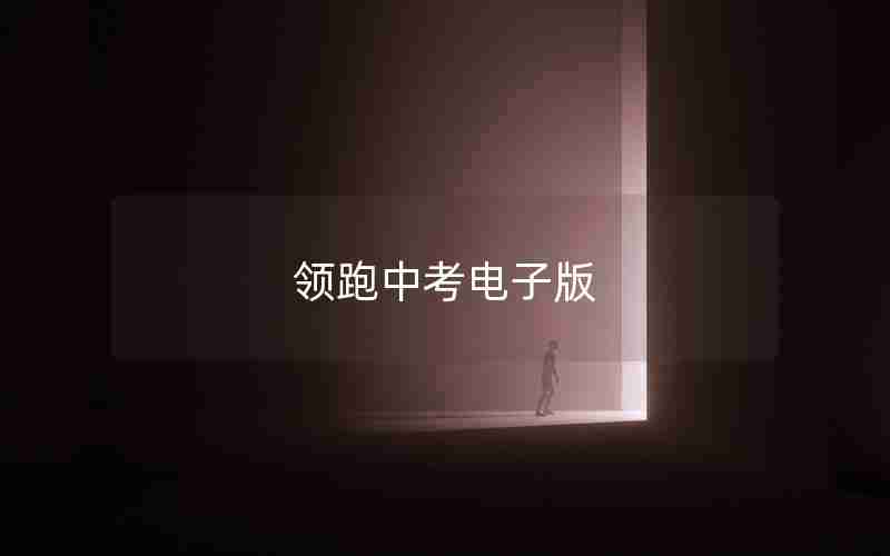 领跑中考电子版