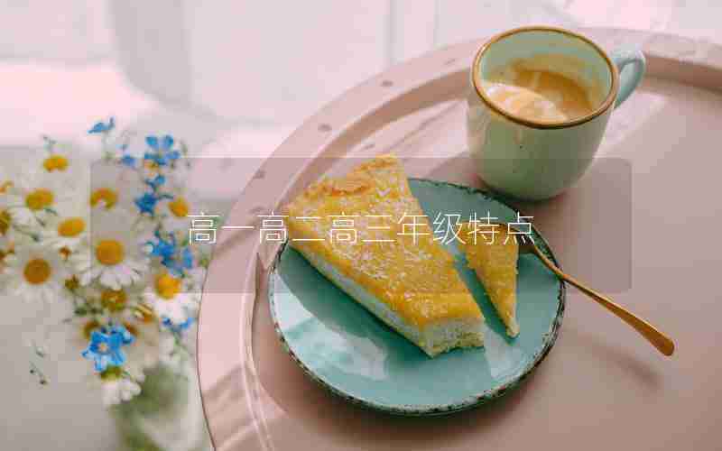高一高二高三年级特点