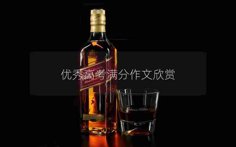 优秀高考满分作文欣赏