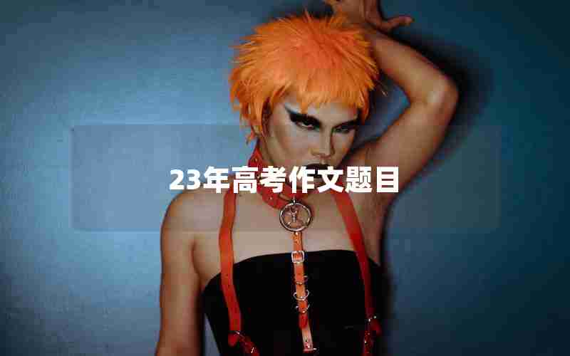 23年高考作文题目