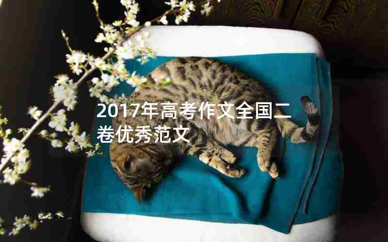 2017年高考作文全国二卷优秀范文