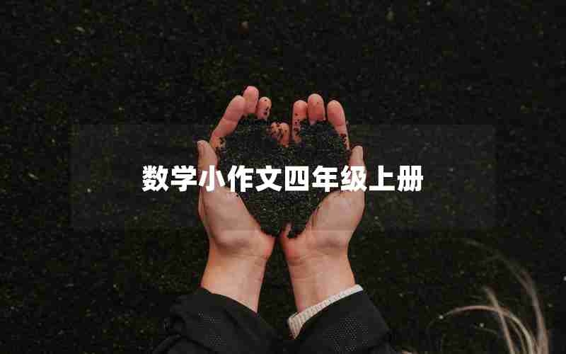 数学小作文四年级上册