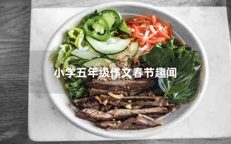 小学五年级作文春节趣闻