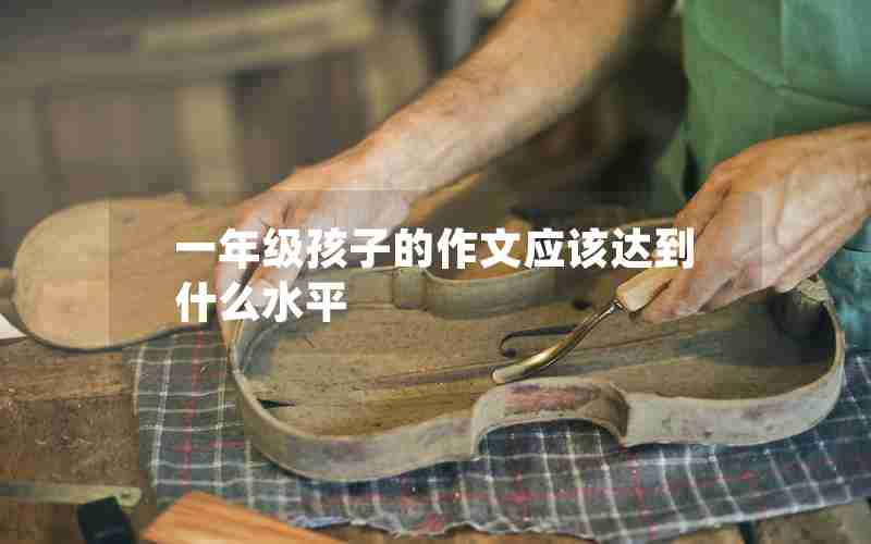 一年级孩子的作文应该达到什么水平
