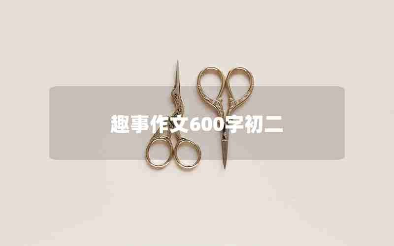 趣事作文600字初二