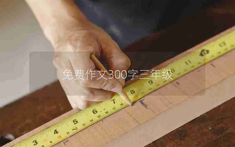 免费作文300字三年级