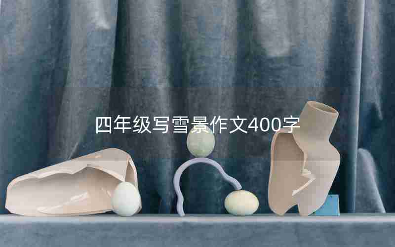 四年级写雪景作文400字