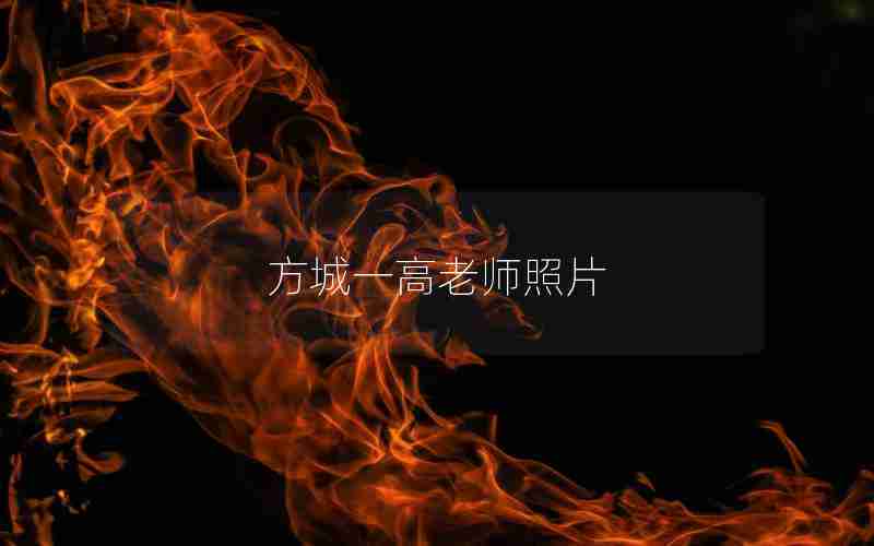 方城一高老师照片