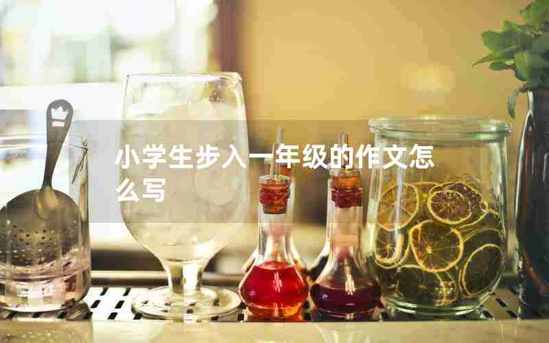 小学生步入一年级的作文怎么写
