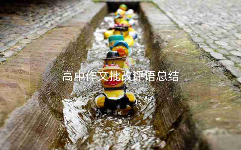 高中作文批改评语总结