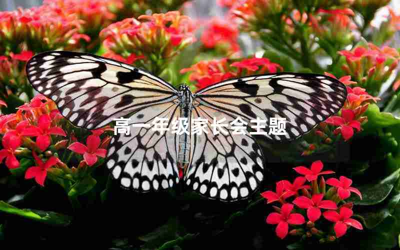 高一年级家长会主题