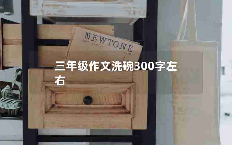 三年级作文洗碗300字左右
