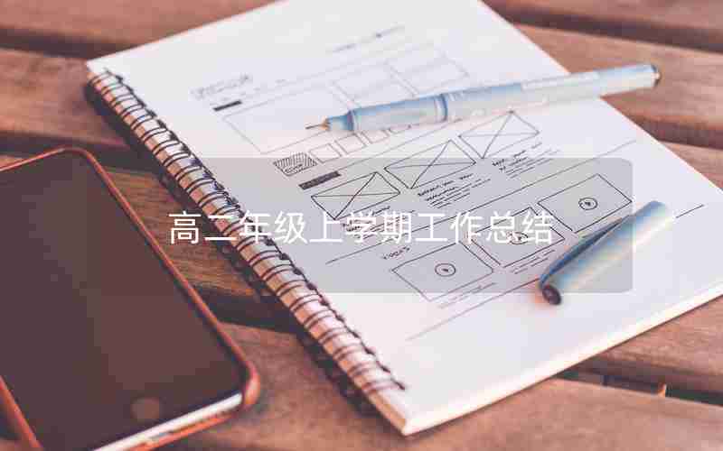高二年级上学期工作总结