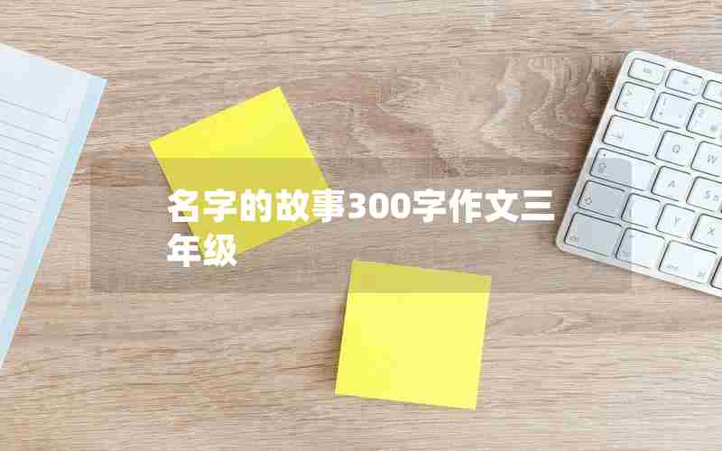 名字的故事300字作文三年级