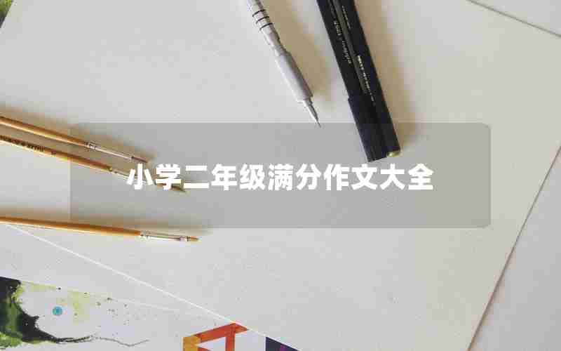 小学二年级满分作文大全