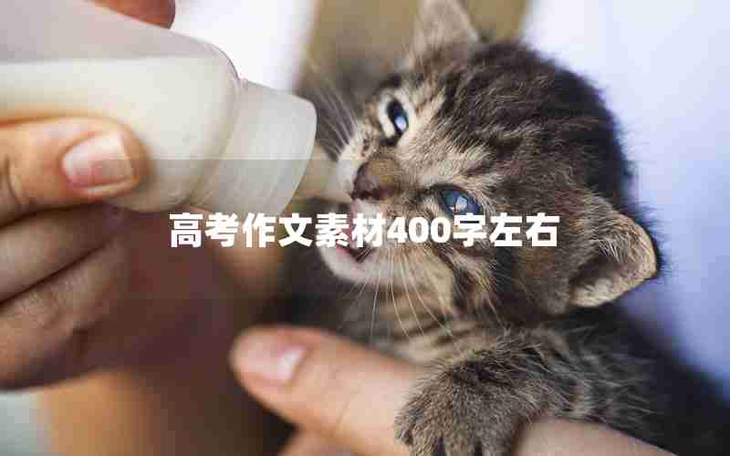 高考作文素材400字左右