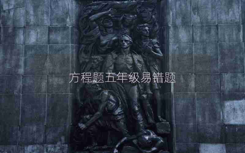 方程题五年级易错题