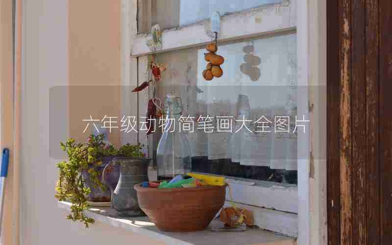 六年级动物简笔画大全图片