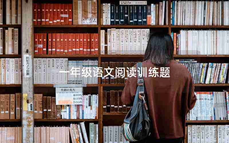 一年级语文阅读训练题