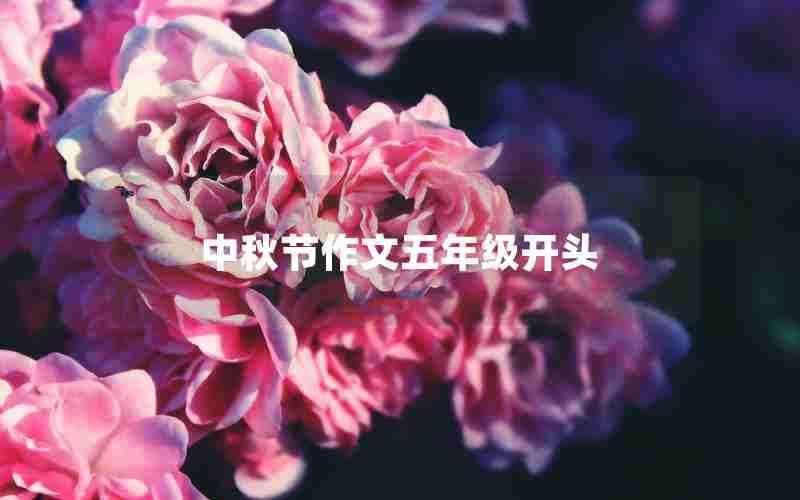 中秋节作文五年级开头
