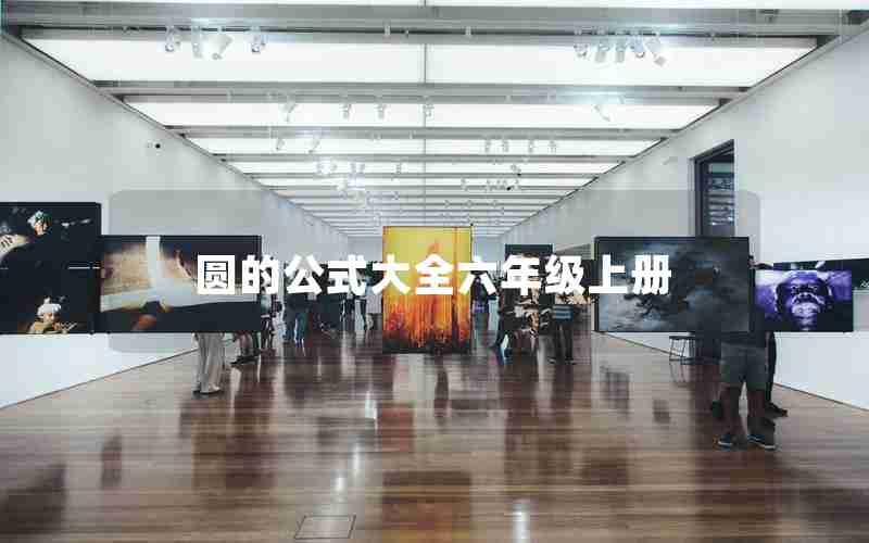 圆的公式大全六年级上册