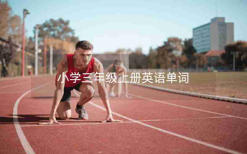 小学三年级上册英语单词