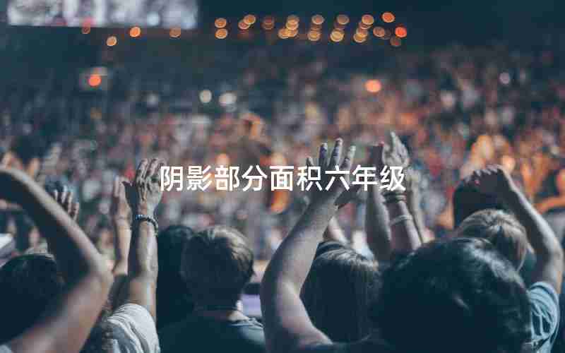 阴影部分面积六年级