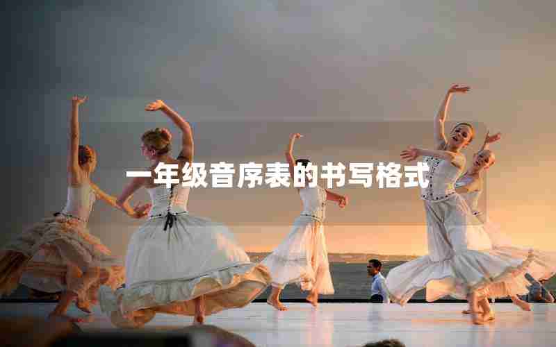 一年级音序表的书写格式