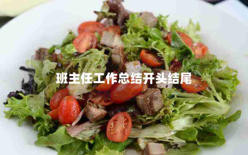 班主任工作总结开头结尾