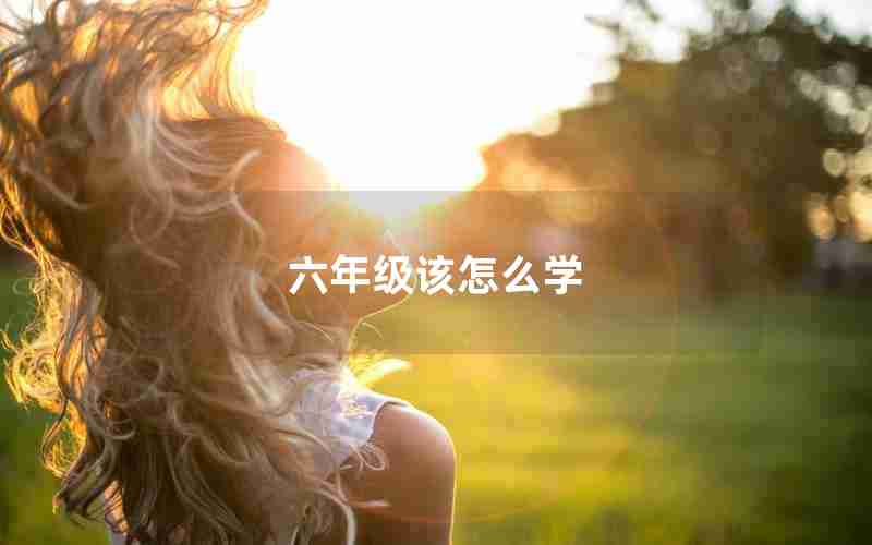 六年级该怎么学