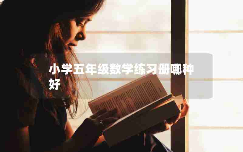 小学五年级数学练习册哪种好
