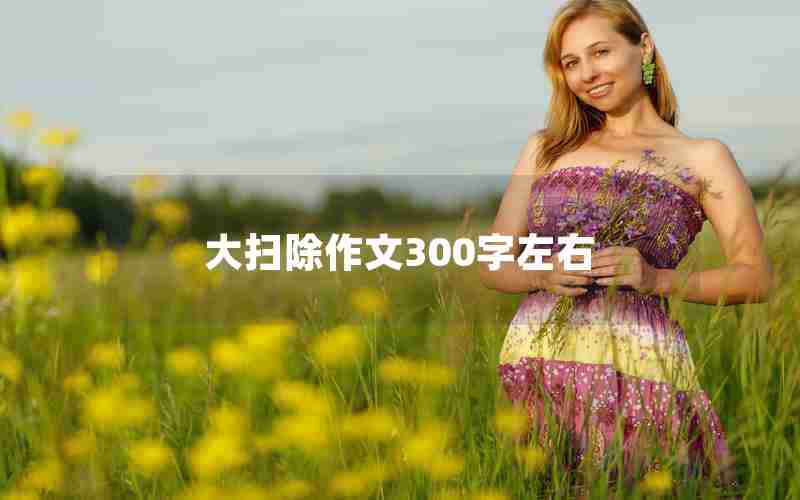 大扫除作文300字左右